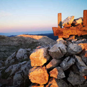 Juz na szczycie Punta Cupeti 1029 m.n.p.m.