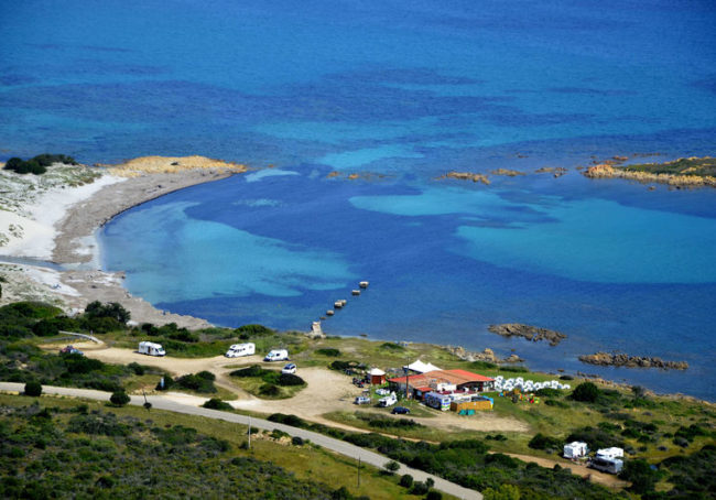 Capo Comino, takie widoki mamy z góry